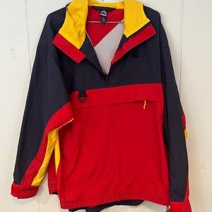 White Sierra Vintage Quarter Zip Windbreaker Size XXL